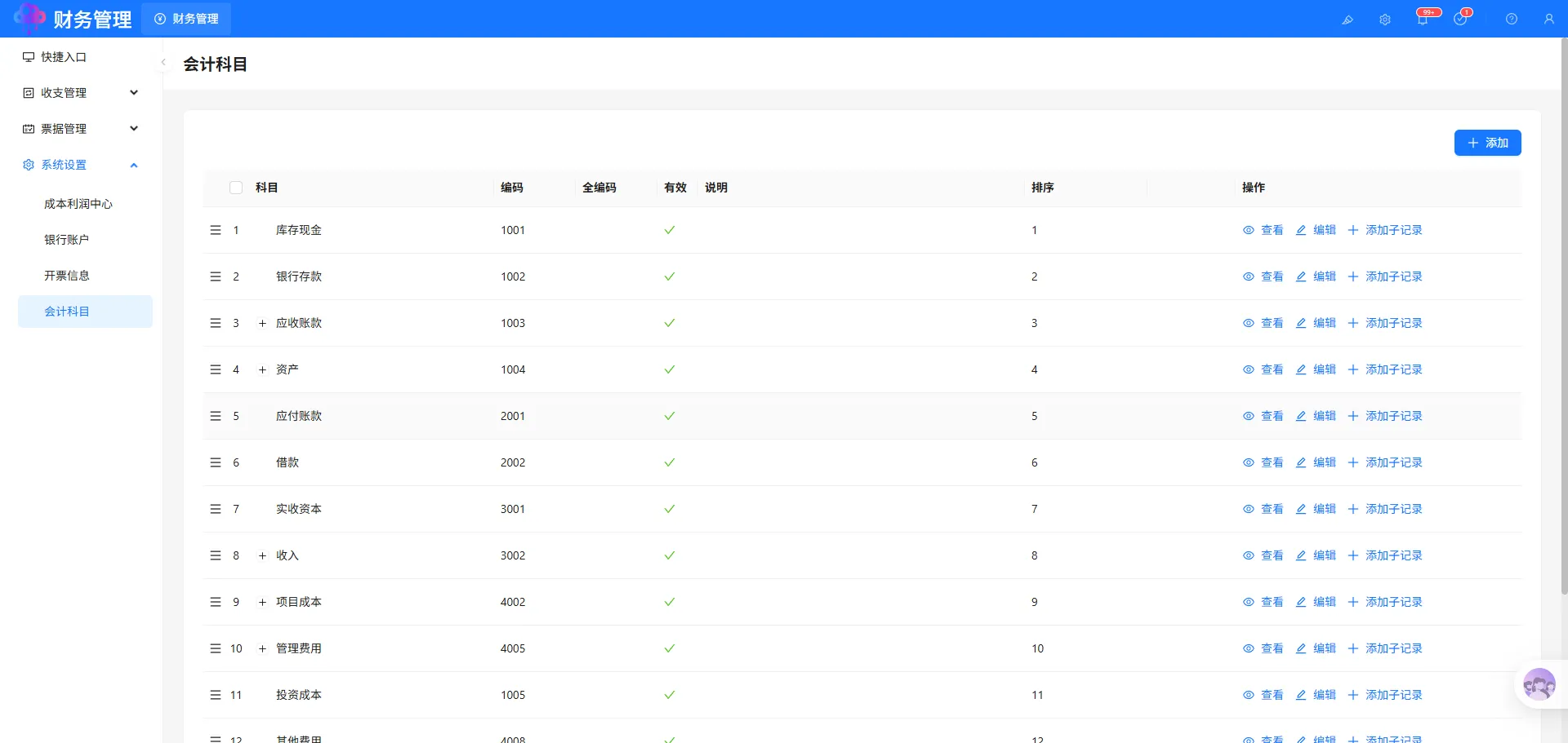 会计科目